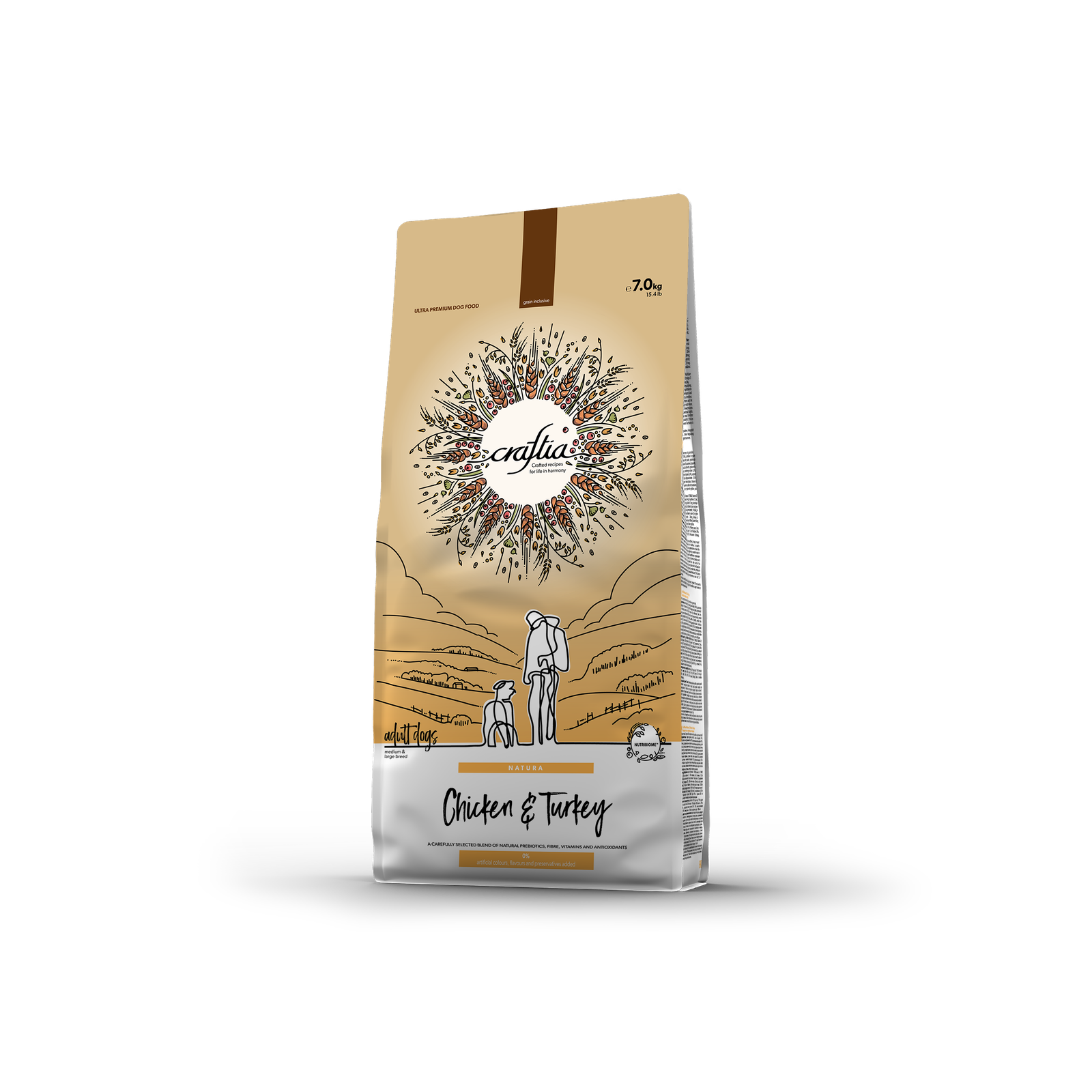 CRAFTIA NATURA Chicken & Turkey 7 kg